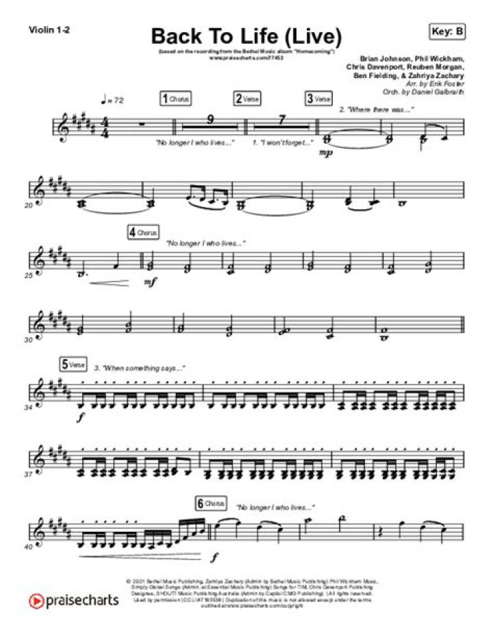 Back To Life by Bethel Music