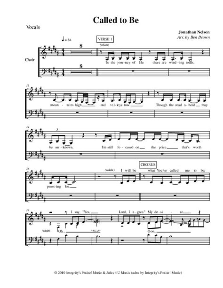 Called to Be by Jonathan Nelson