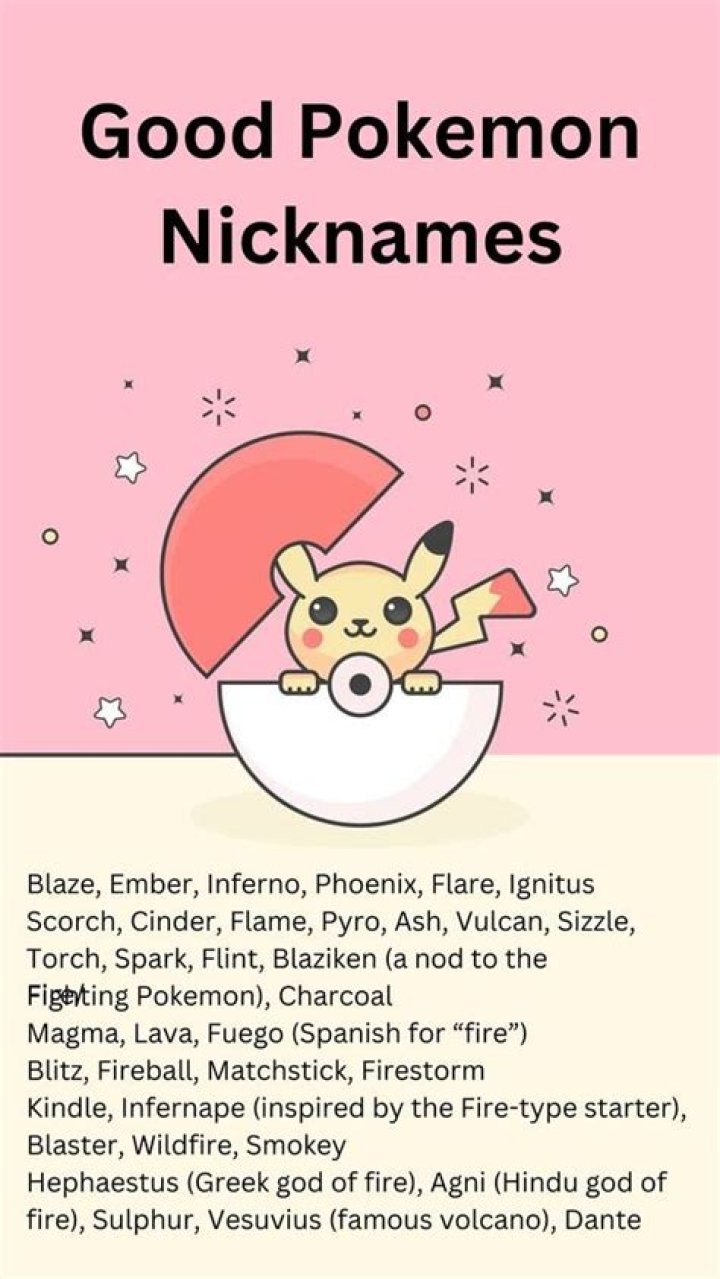 Clever Pokémon Nicknames | Bulbagarden