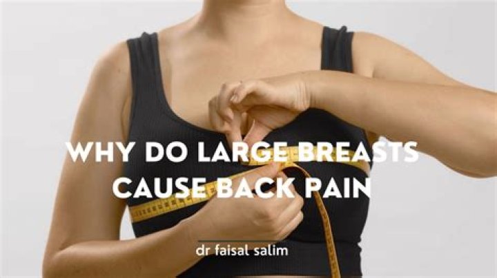 Do Your Large Breasts Cause Back Pain? Here's What To Do