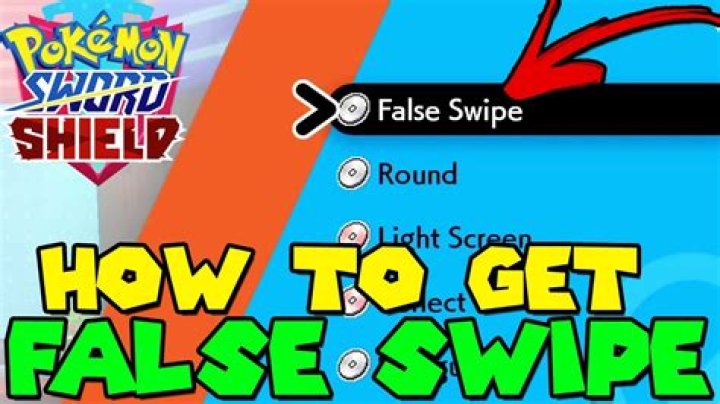 False Swipe Tm Pokemon Sword