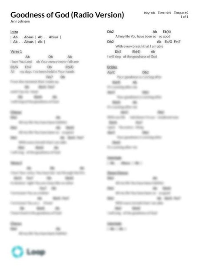 Goodness of God (Radio Version) by Jenn Johnson