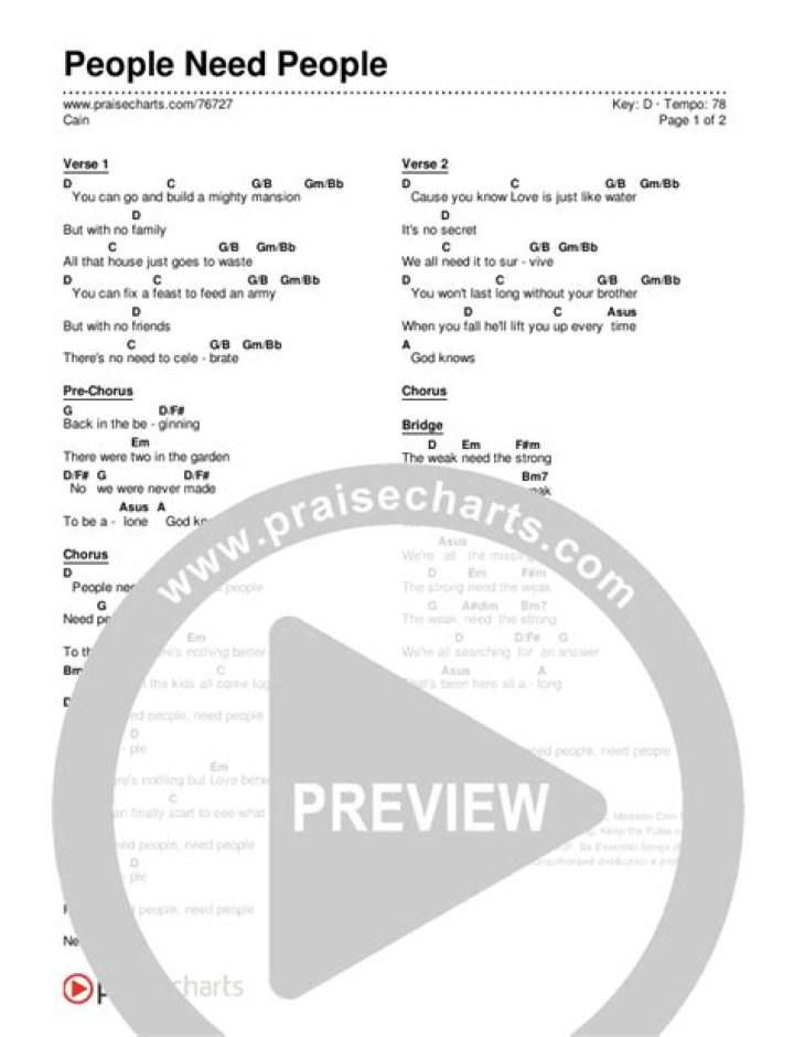 People Need People by CAIN