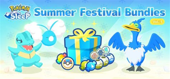 Special Bundles to arrive in Pokémon Sleep's in-game shop next week for the Summer Festival Event