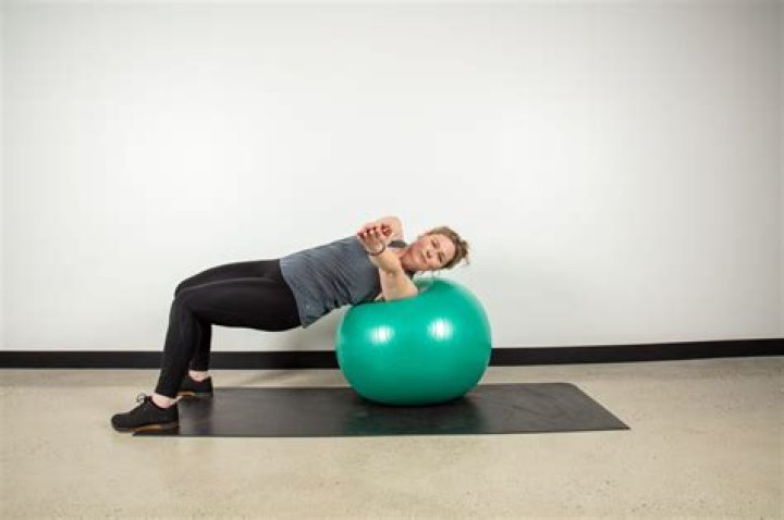 The exercise ball back stretches you should be doing daily