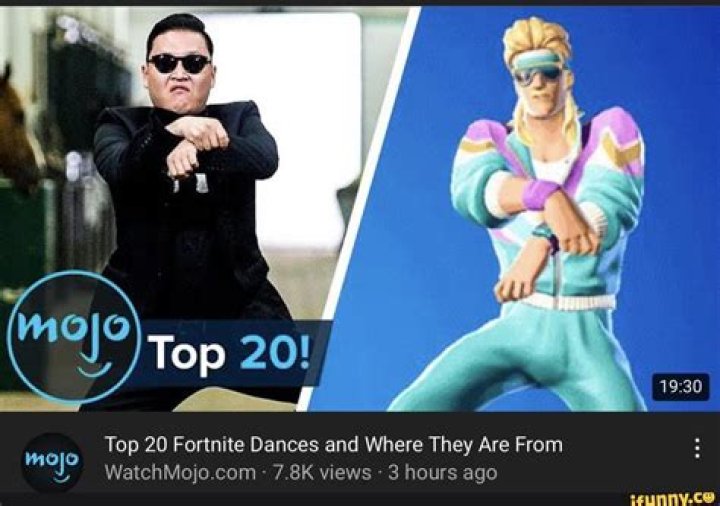 Top 20 Fortnite Dances and Where They Are From