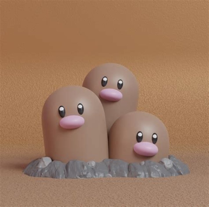 What does the body of a Diglitt and a Dugtrio look like?