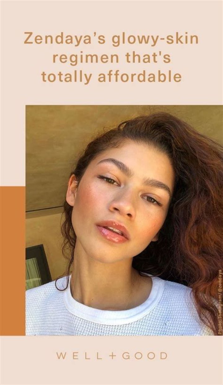 Zendaya's natural skin-care routine | Well+Good